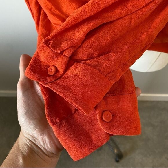 Aritzia Wilfred Silk Button Up  Blouse Long Sleeve - Picture 7 of 11